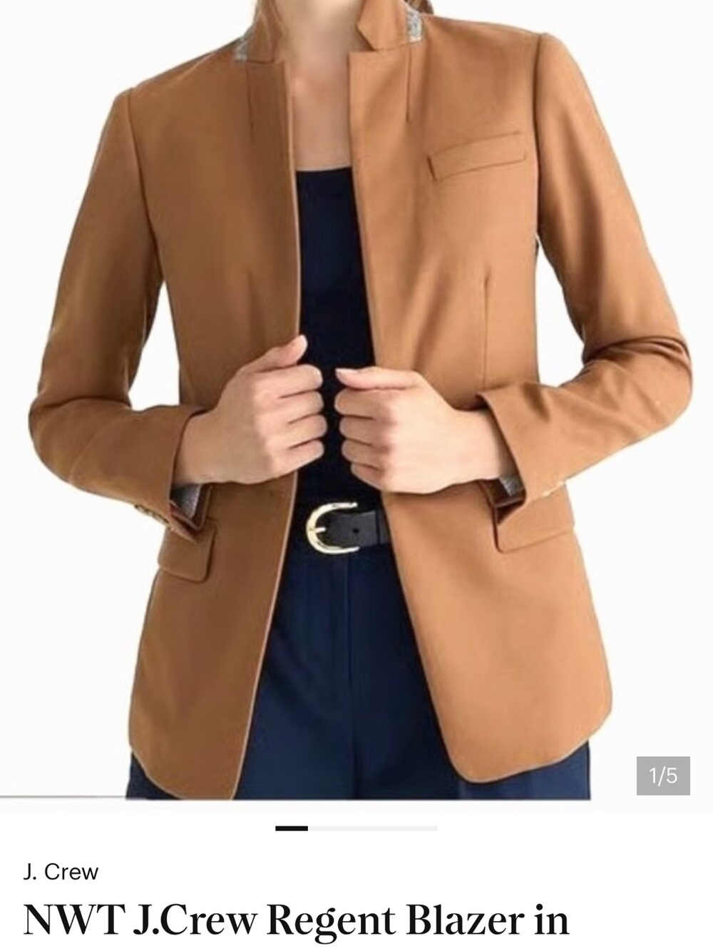 J. Crew Women's Regent Blazer in Camel Brown